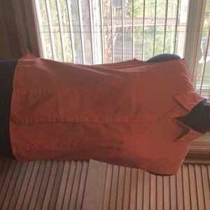 Talbots orange blouse with pockets